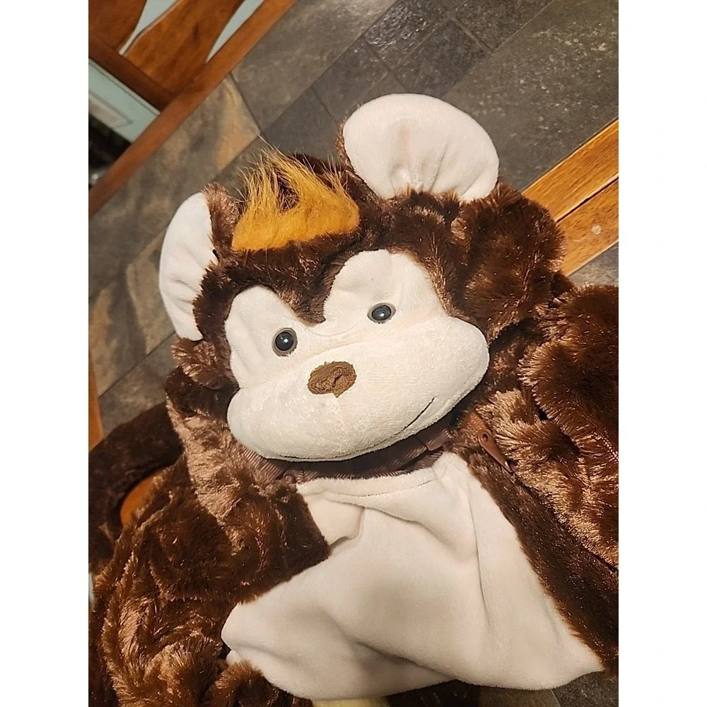 Hyde & Eek plush Monkey Kids 4t-5t costume‎ Cozy Soft  One Piece Hooded Target